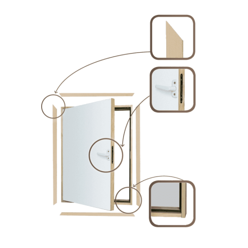 FAKRO Дверь карнизная DWK 60*110