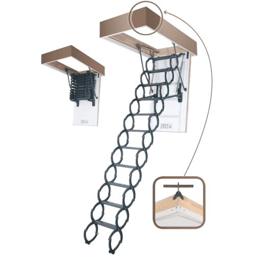FAKRO Лестница ножничная термоизоляционная LST 60*90/280