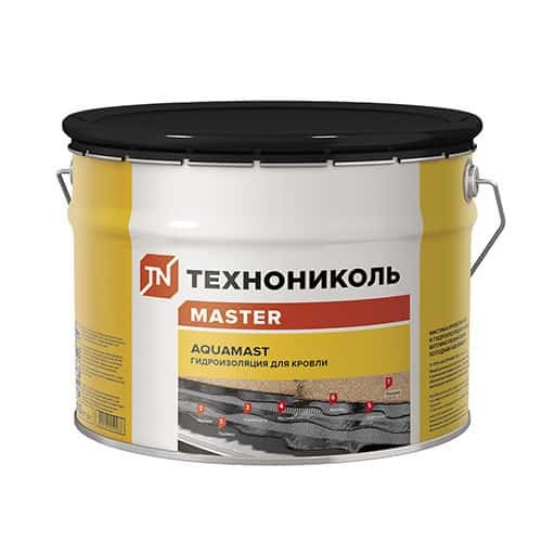 Мастика Технониколь Aquamast 18 кг кровельная битумно-резиновая